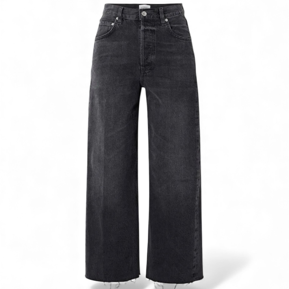 Citizens Of Humanity Black Wide Leg Jeans